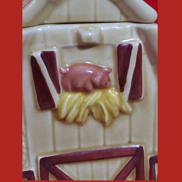 Metlox Cookie Jar MAC'S BARN VINTAGE Poppytrail VERY RARE Hard to Find ROOSTER - Picture 8 of 16